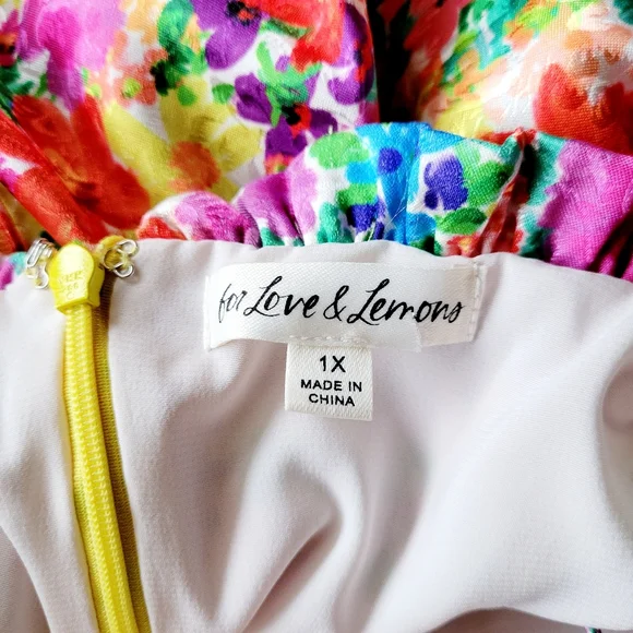 For Love And Lemons Merrill Puff Sleeve Mini Dress - Picture 11 of 14